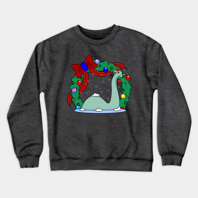 Gertie's Christmas Wreath Crewneck Sweatshirt by DeepDiveThreads